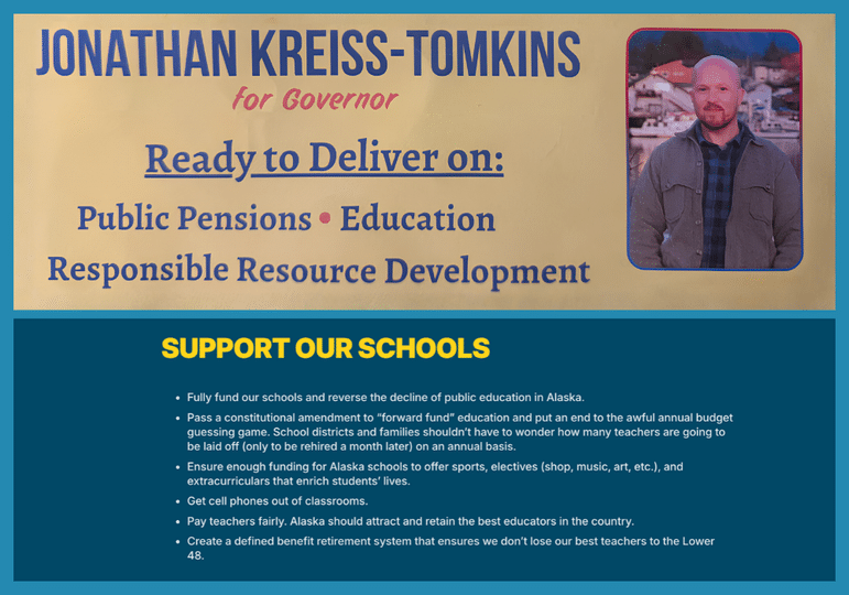 JKT's campaign literature and website clearly state his pension intentions. 